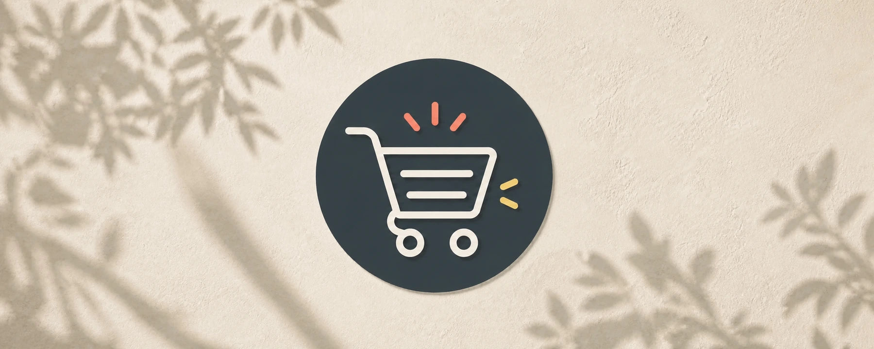 A shopping cart icon representing items selected for purchase